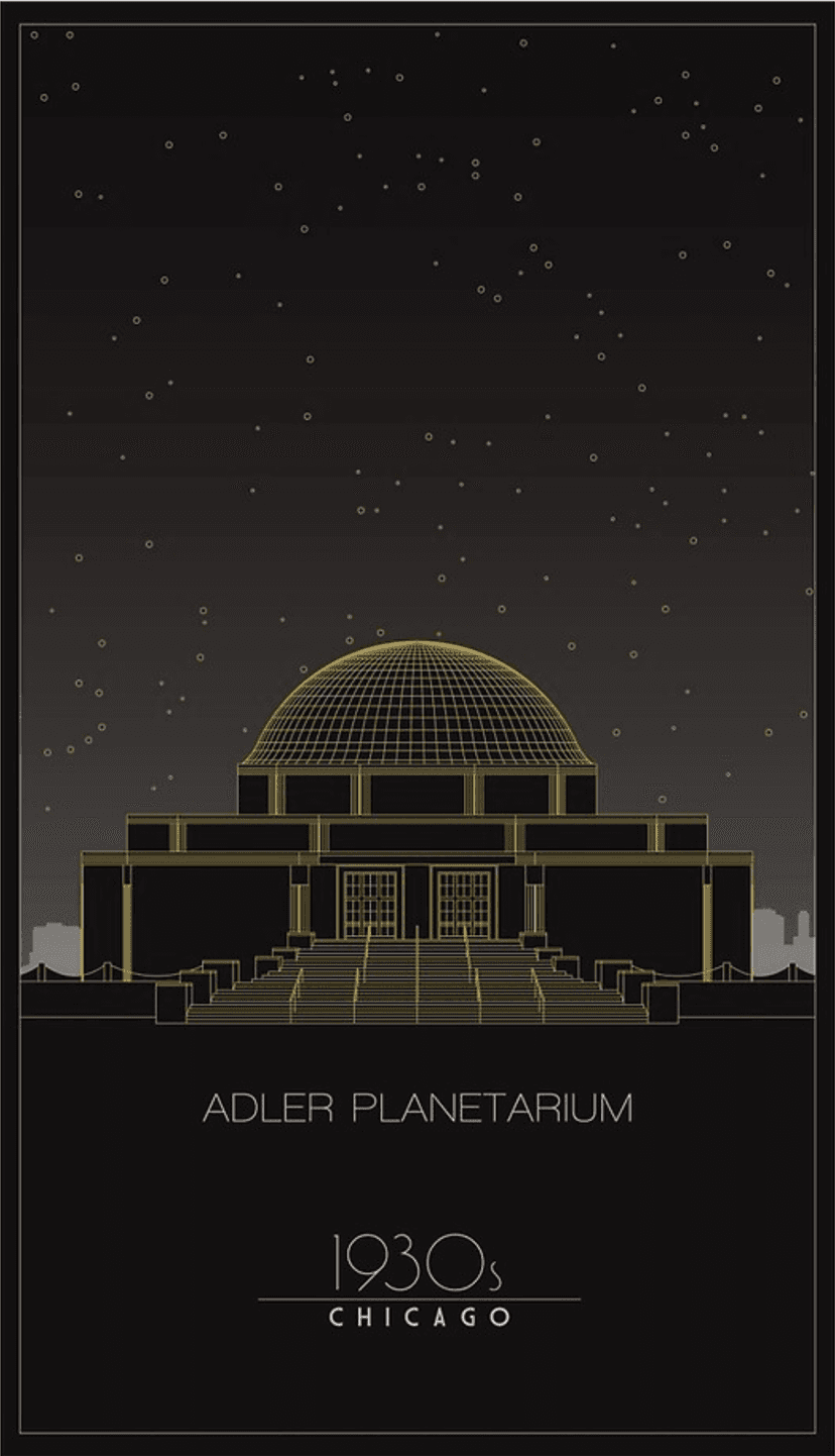 Illustration of Adler Planetarium
